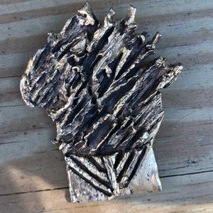 Retsinger brutalist goldtone mid century brooch/pendant